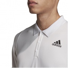 adidas Polo tenisowe FreeLift Primeblue biały/jasnoszary męski